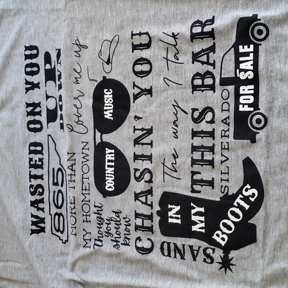 Teeruto Country Legend Song Titles Chasin’ You Wasted On You T-Shirt Size S - Picture 7 of 10